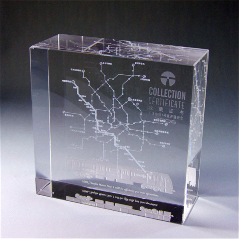 Crystal 3D Laser Engrave Image Map for Souvenir