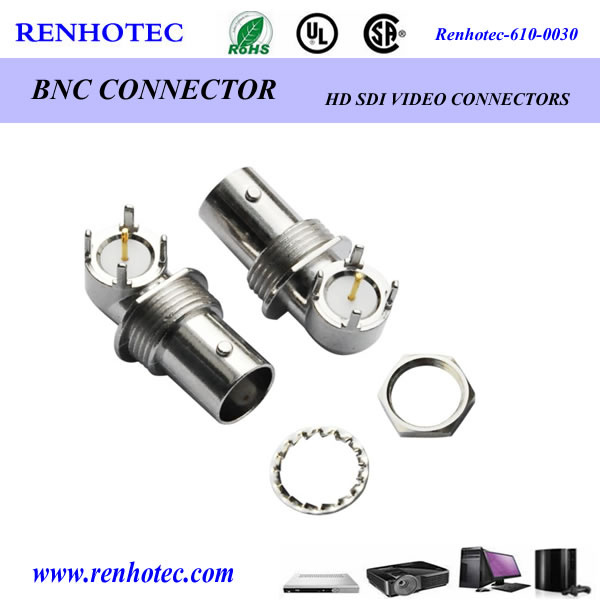 High Quality Right Angle PCB Mounting BNC Connector