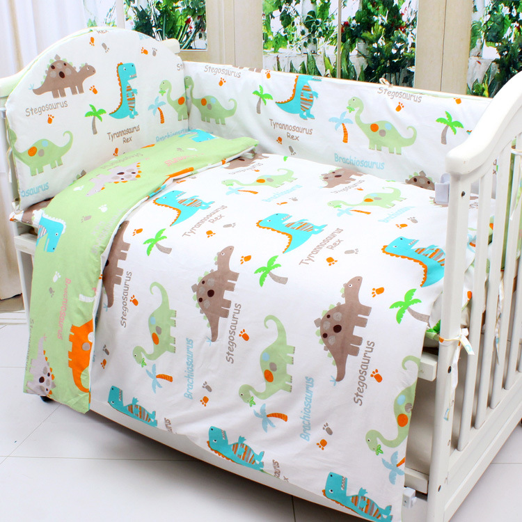 Printed 100% Cotton Baby Crib Bedding Set