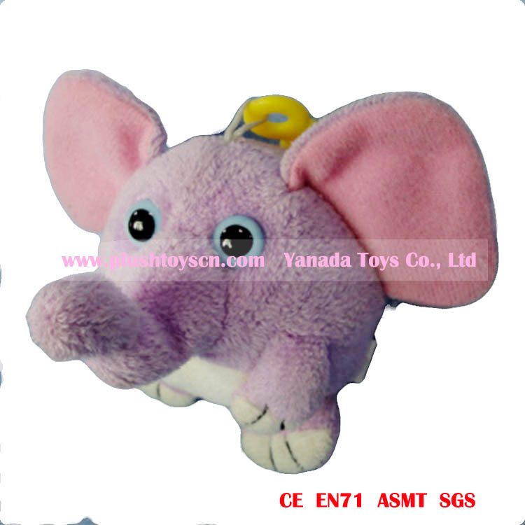 12cm Plush Keychain Stuffed Round Elephant Toys