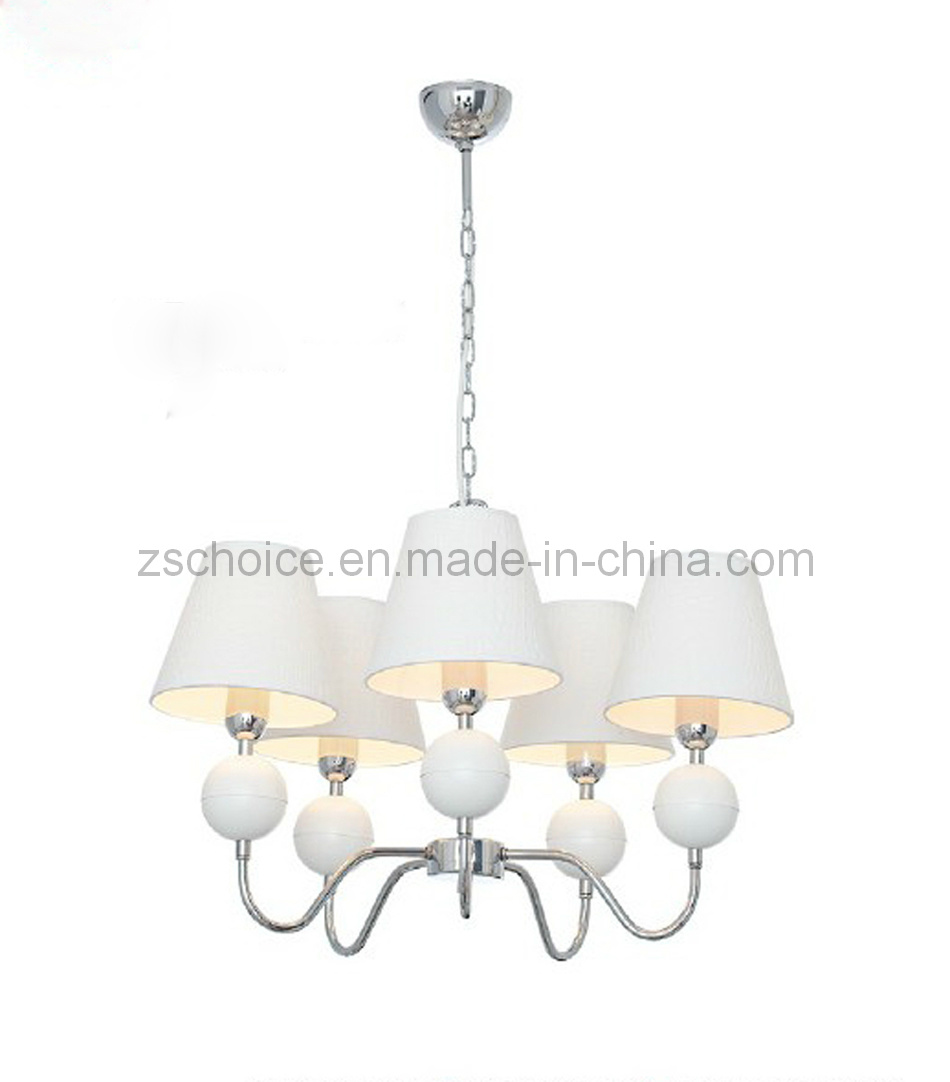 White Lampshade Modern Pendant Lamp Chandelier