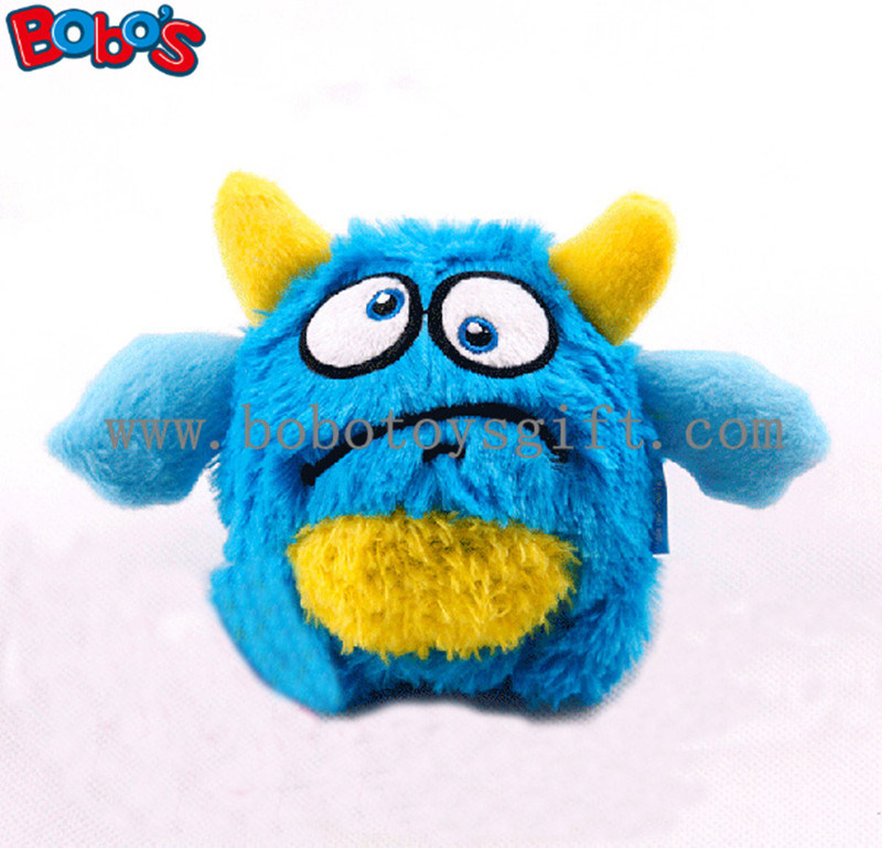 Eco-Friendly Material Blue Monster Pet Toy Plush Stuffed Dog Toy with Squeaker Bosw1063/10cm