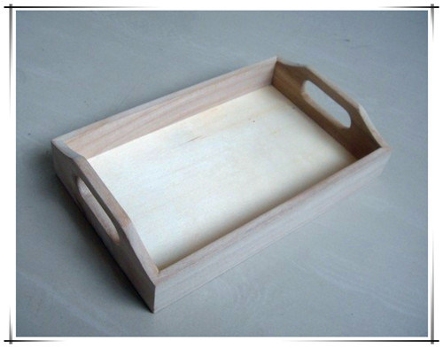 Handmade Wooden Tray for Holding Household Items