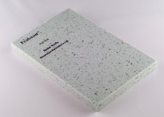 Quartz Sheet / Artificial Stone for Countertop, Wall-Cladding (FLS-018) 
