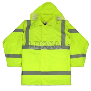Reflective Coat Adopt 100% Polyester