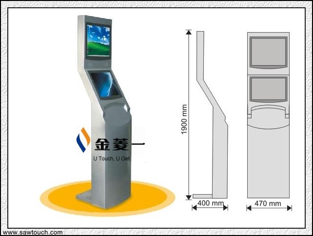 Two Screen Touch Kiosk (LYL-DW3)