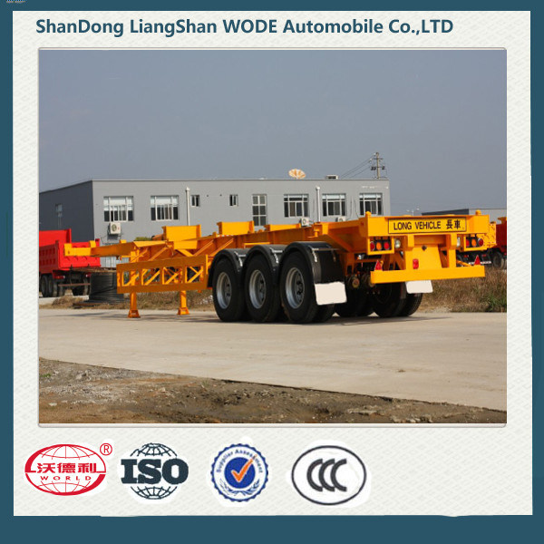 China 3axles Container Transport Truck Semi Trailer
