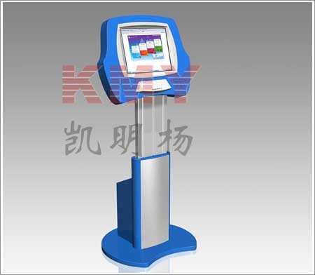 Height Adjustable Touch Screen Card Dispensing Kiosk