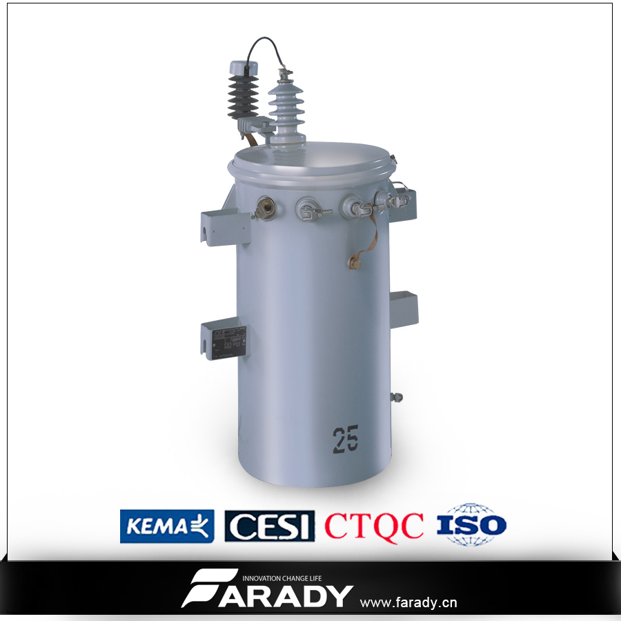 11kv 25kVA Oil Immsered Overhead Type Single Phase Power Distribution Csp Transformer Price