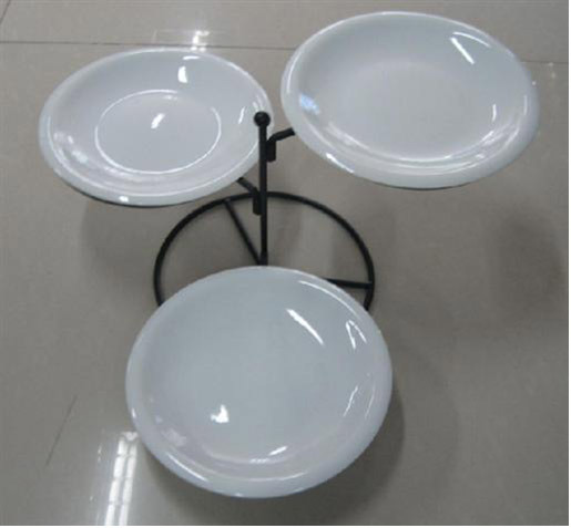Serve Dishes Set with Metal Stand