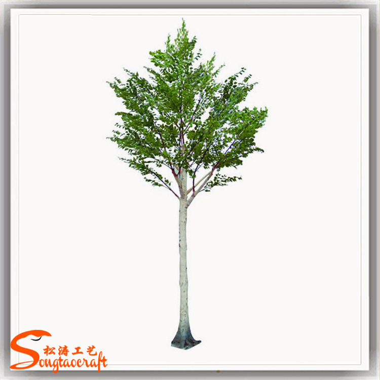 Silver Birch Tree Palm Plants Artificial Ornaments Palm Tree