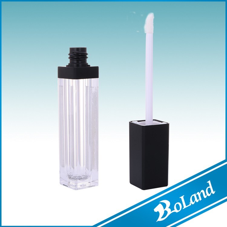 (T) 5ml Cuboid Plastic Lip Gloss Tube for Packing