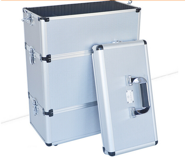 4 Layers Make up Case Aluminum Practical