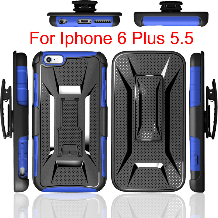 Belt Clip Kickstand Combo Cases for Apple iPhone 6 Plus
