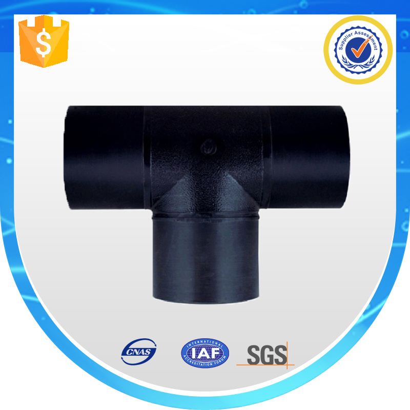 Butt Fusion Equal Tee HDPE Plastic Pipe Fitting