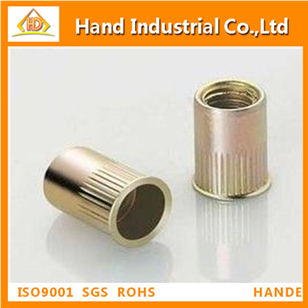 Reduced Head Round Body Open End Rivet Nut