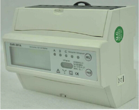 Three-Phase DIN-Rail Electricity Monitoring Energy Meter (multi-function) (seven module)