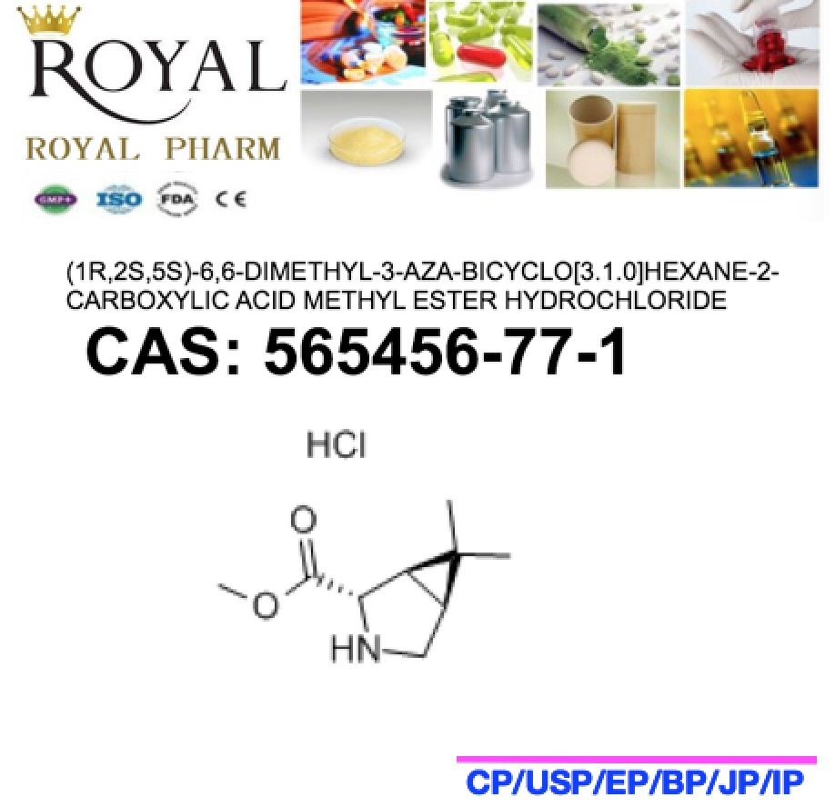 (1R, 2S, 5S) -6, 6-Dimethyl-3-Aza-Bicyclo[3.1.0]Hexane-2-Carboxylic Acid Methyl Ester Hydrochloride CAS: 565456-77-1, Intermediate of Boceprevir