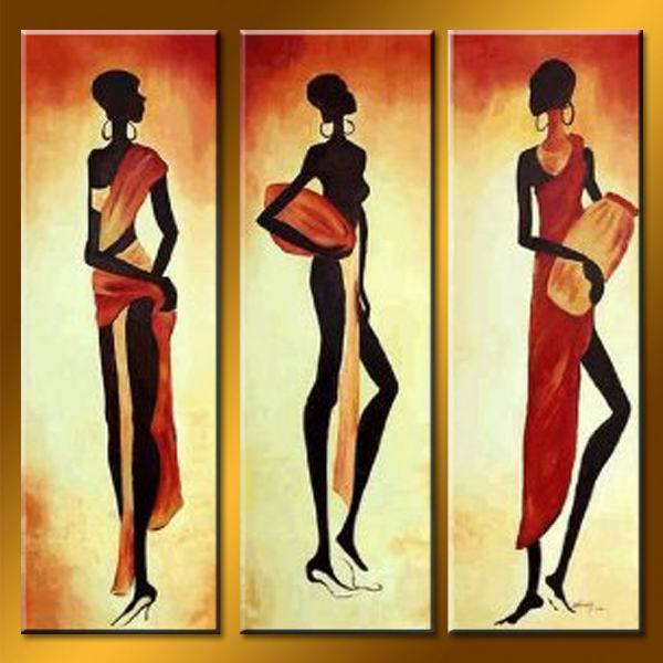 Wholesale Abstract Black African Painting on Canvas