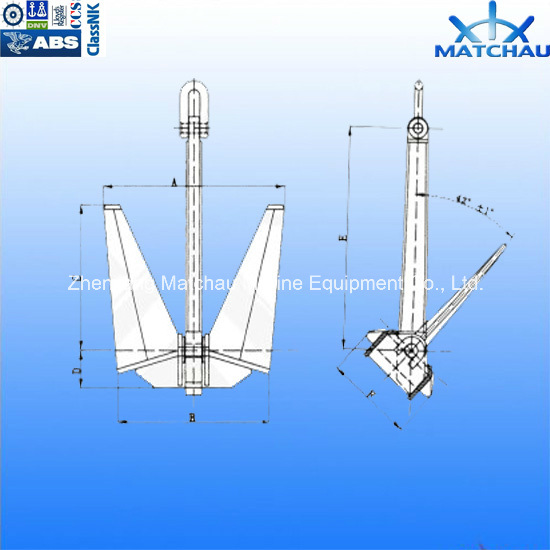 Marine Offshore Mooring N Type High Holding Power Pool Anchors