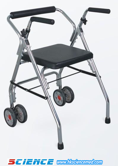 Aluminum Folding Walker with 2 Wheels Sc-Wk13 (A)
