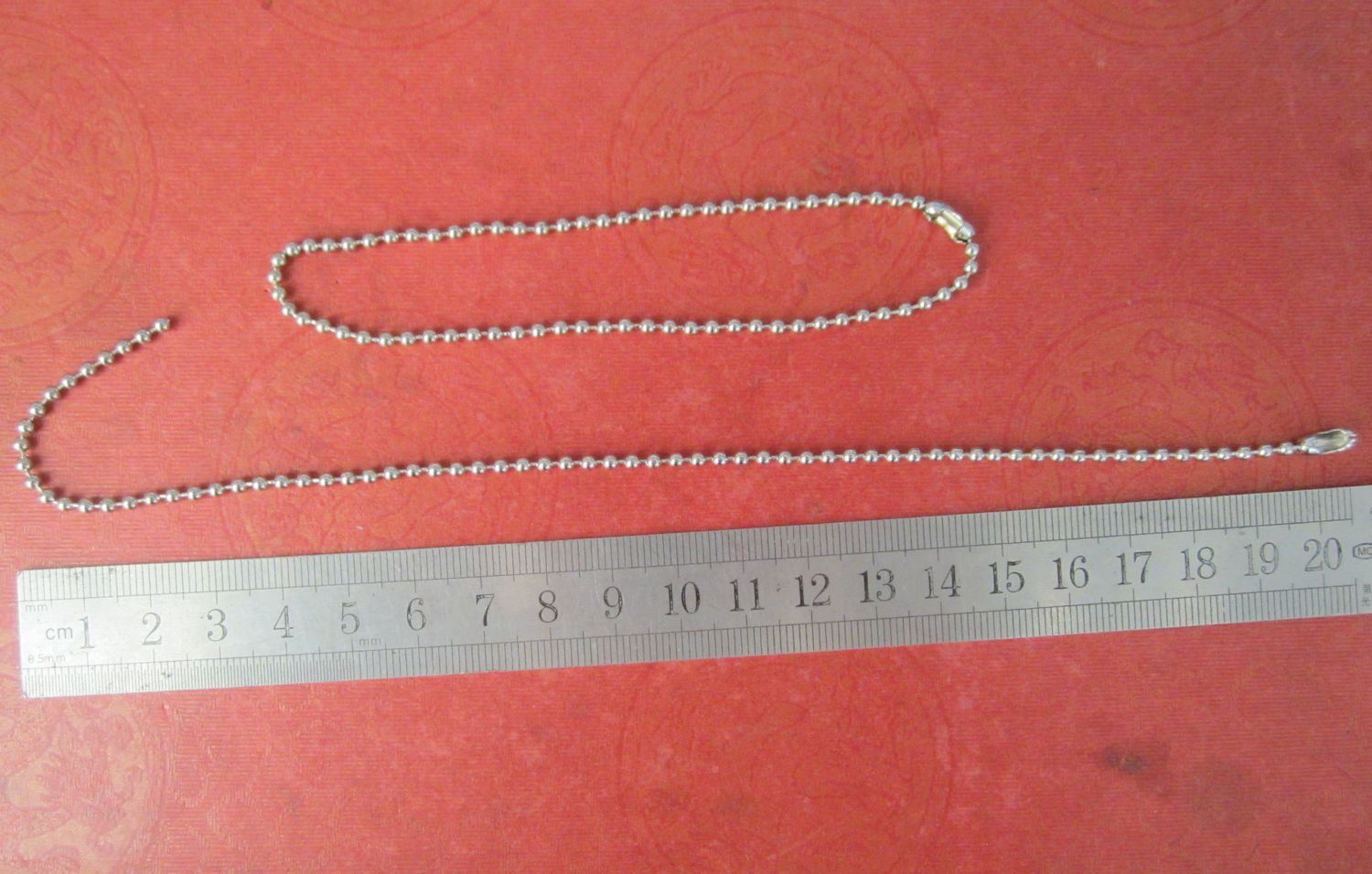 Silver Color 2.4mm Metal Ball Bead Chain for Gifts/Jewelry