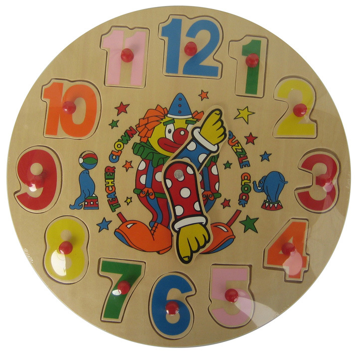 Wooden Jigsaw Puzzle Clock Puzzle