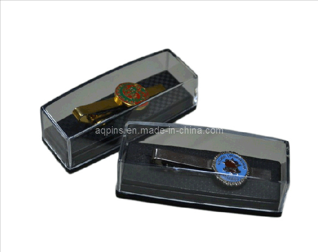 Soft Enamel Tie Bar with Plastic Box