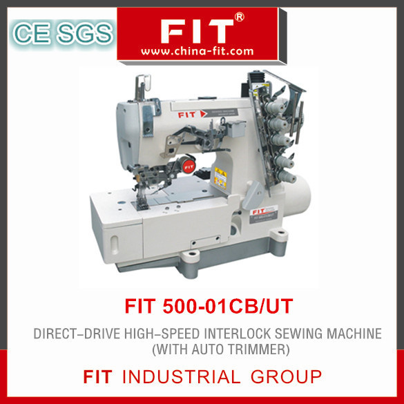 Direct Drive High Speed Interlock Sewing Machine with Auto Trimmer (500-01CB/UT)