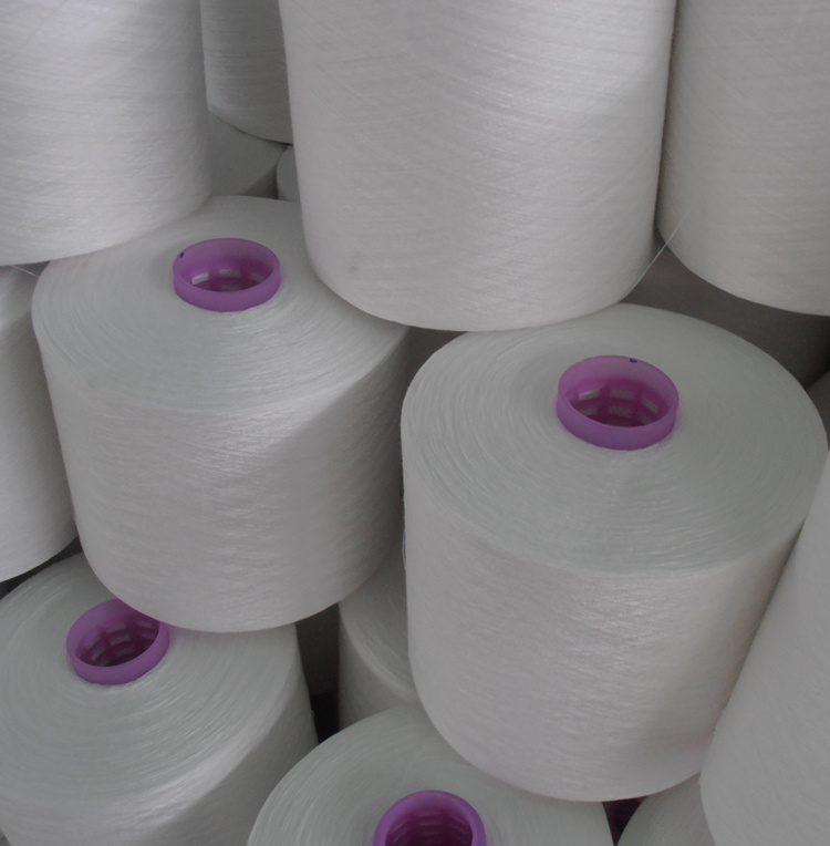 Poly-Poly Core Spun Yarn (Poly-cotton core spun yarn)