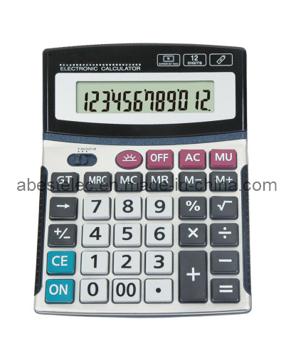 12 Digits Big Desktop Calculator with Money Dector