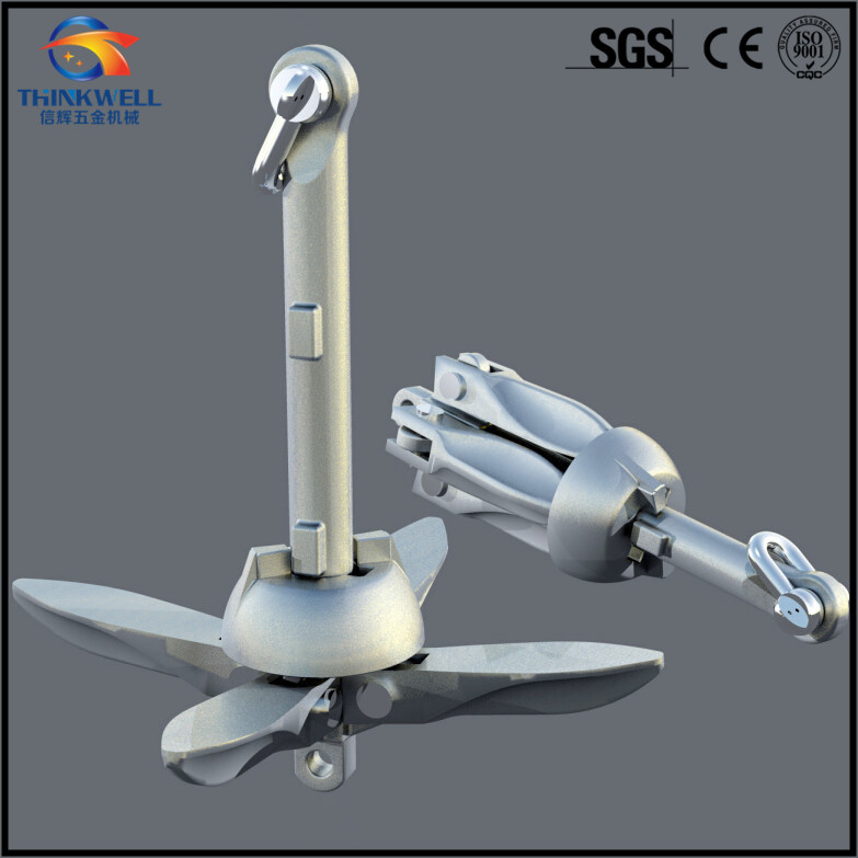 Type B Hot DIP Galvanized Grapnel Folding Anchor