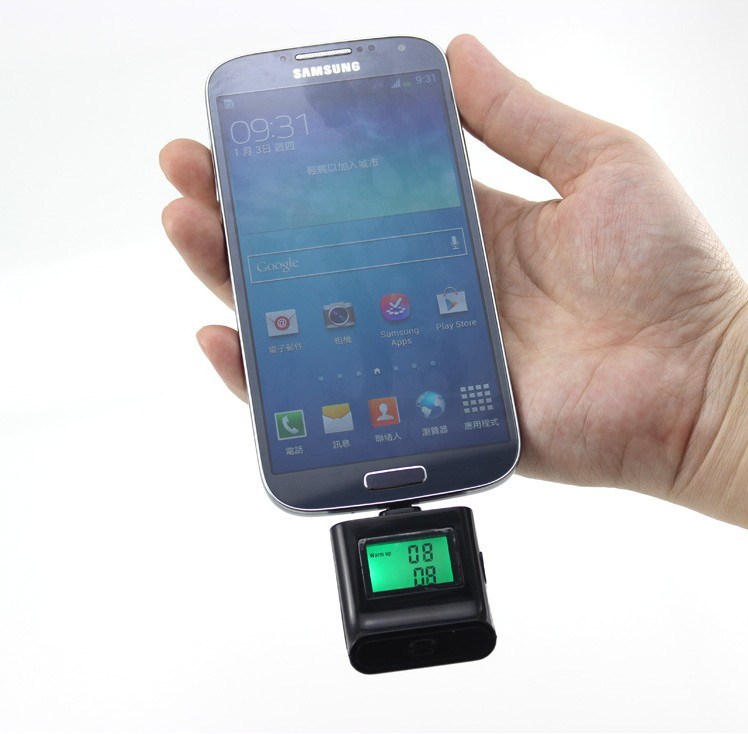 Mini Digital Breath Backlight Alcohol Breath Tester for Galaxy S3 I9300