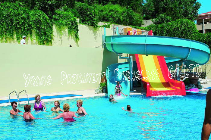 Custom Fiberglass Water Slide for Family Swimming Pool