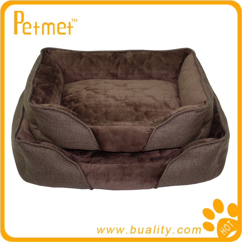 Quilted Rectangle Pet Bedding with Zipped Removable Cushion (PT44930)