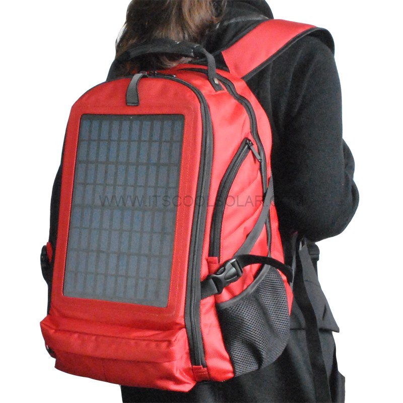 Fashionable Solar Bag with Solar Panel Laptop Charger
