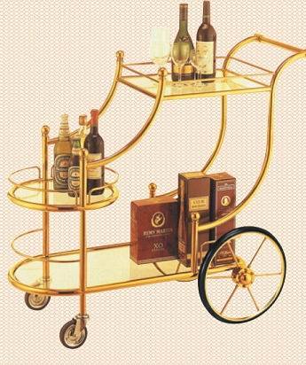 Luxury Liquor Trolley with Four Wheels