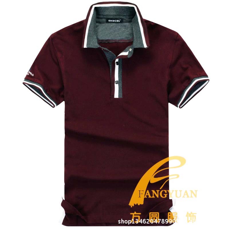 Men's DIY Short Sleeve 100%Cotton Polo T-Shirt, Men Shirt, T-Shirt