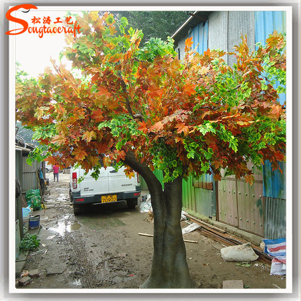 New Style Decorative Artificial Plastic Maple Tree