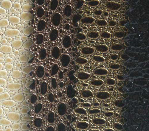PVC Shinny Leather with Beautiful Pattern