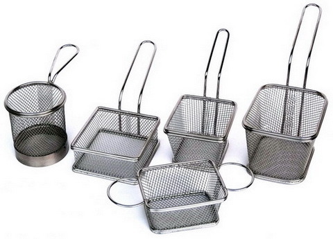 Small Size Fry Basket / Minitype Kfc Fryer Baskets