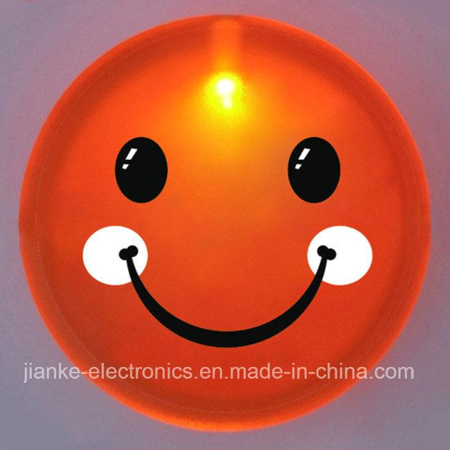 New PS Flashing Smiley Face Badges with Customized Design (3569)
