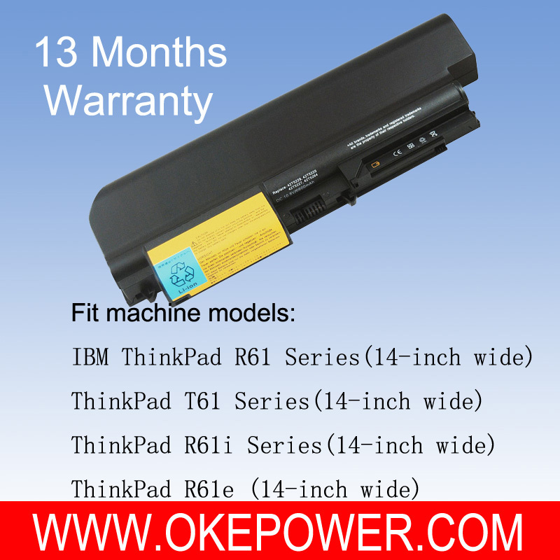 Replacement Laptop Battery For IBM Thinkpad R61 Series