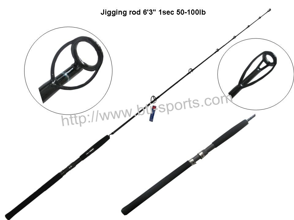 Jigging rod 6'3'' 1sec 50-100Ib