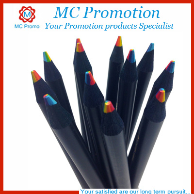 Promotion Custom Logo Wooden Color Pencil Pen (MC016)