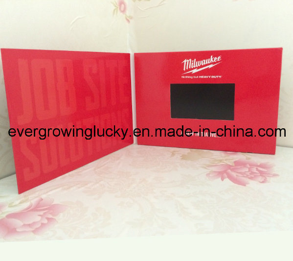 Chinese Factory Cardboard 5.0inch LCD Screen Card with Custom Video