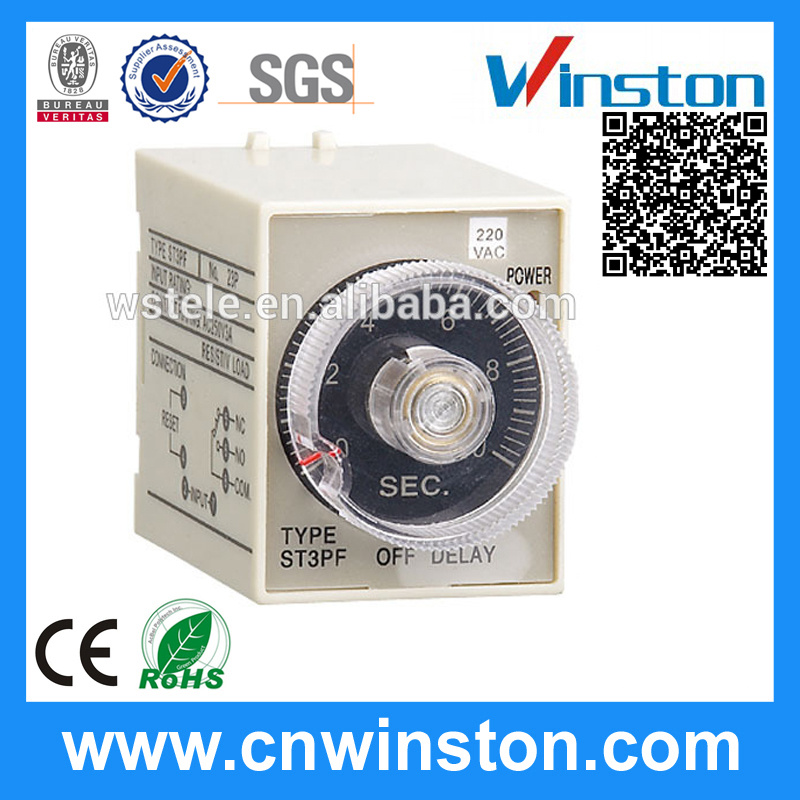 Multi-Range Electronic Adjustable Mechanical Time Relay with CE