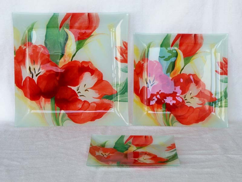 Glass Dinner Plates, Dinnerware, Tableware