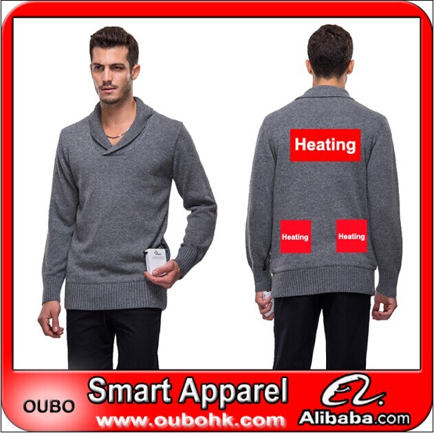 Sweaters for Men with Battery Heating System Electric Heating Clothing Warm Oubohk