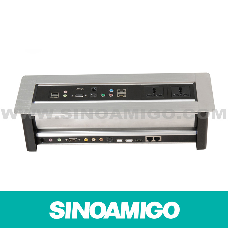 Manual Opening Desktop Sockets